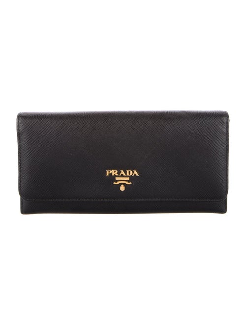 Prada Saffiano Cuir Leather Continental Wallet