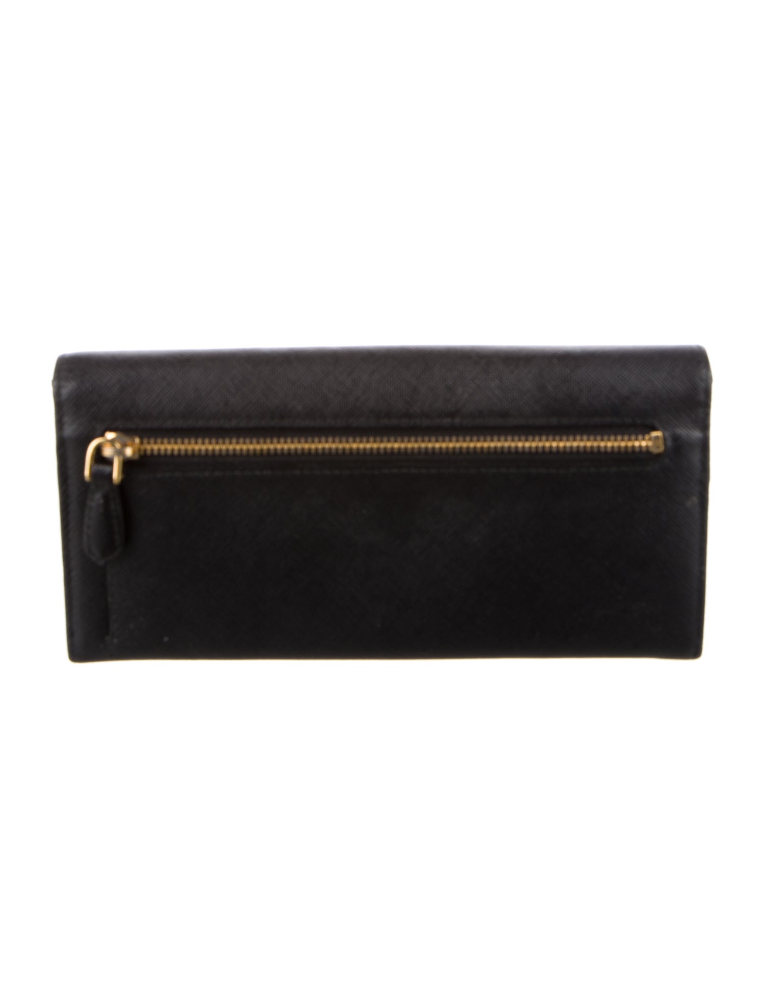 Prada Saffiano Cuir Leather Continental Wallet
