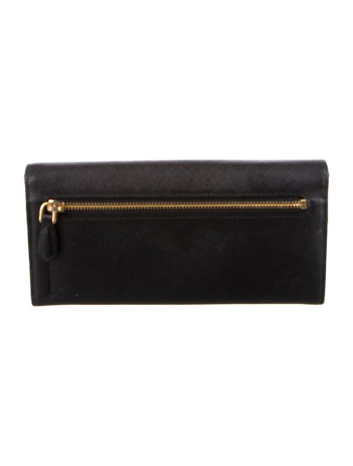 Prada Saffiano Cuir Leather Continental Wallet