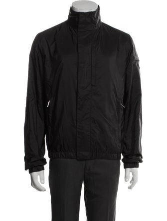 Prada 2021 Enameled Metal Triangle Windbreaker