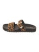 Prada Ponyhair Animal Print Slides