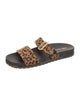 Prada Ponyhair Animal Print Slides