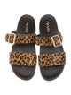 Prada Ponyhair Animal Print Slides