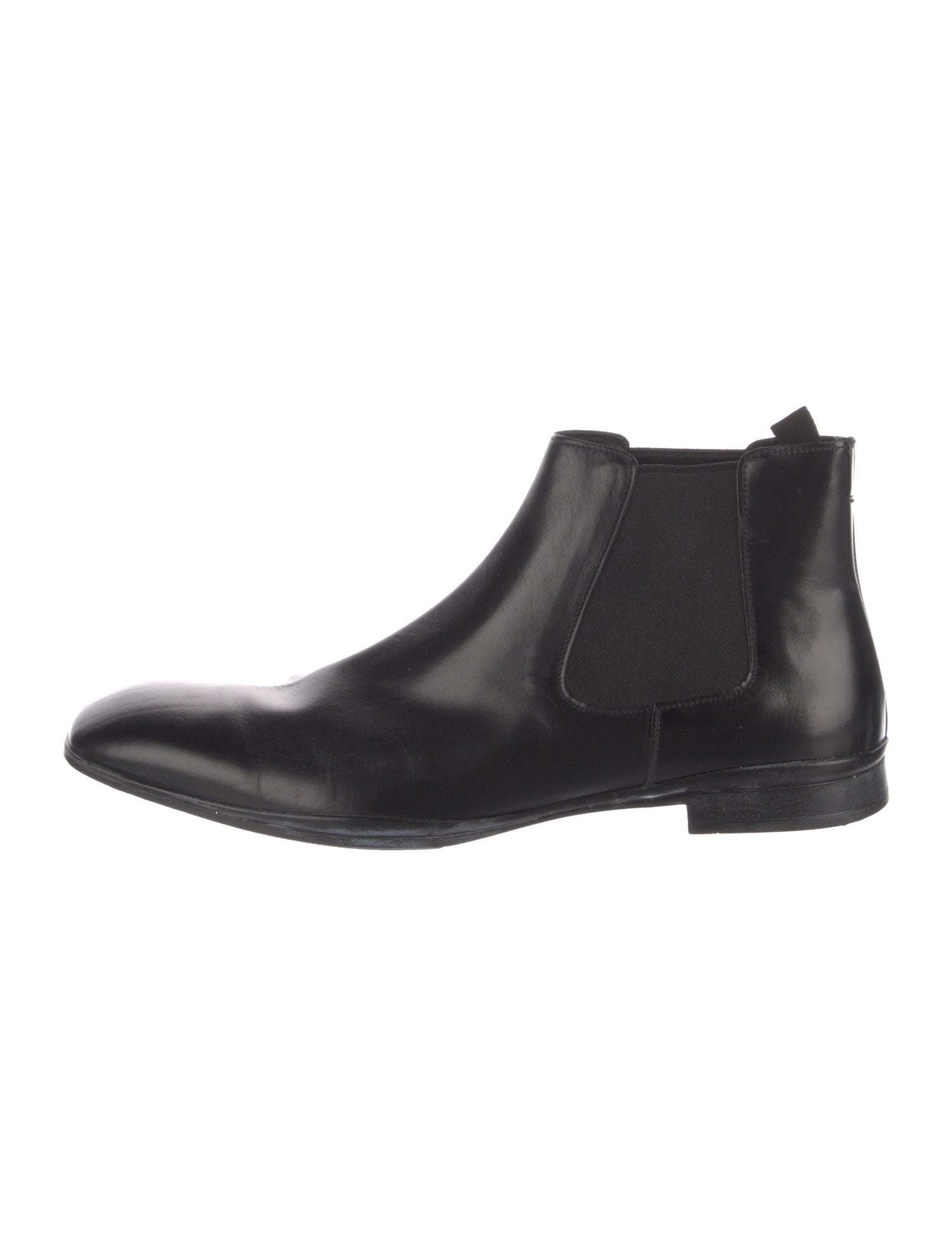 Prada Leather Chelsea Boots