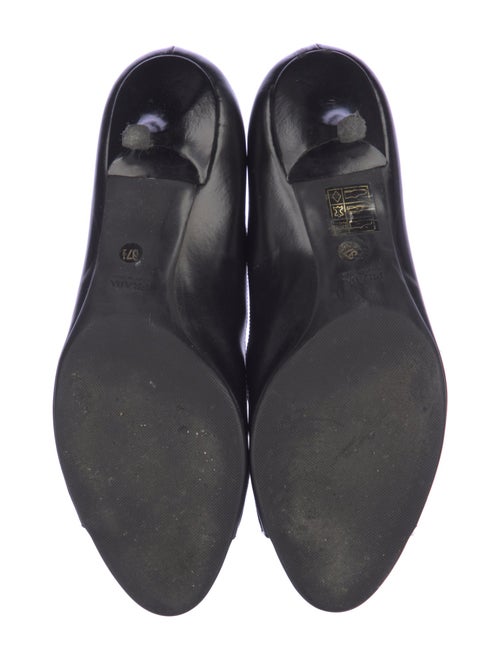 Prada Leather Bow Accents Slingback Sandals