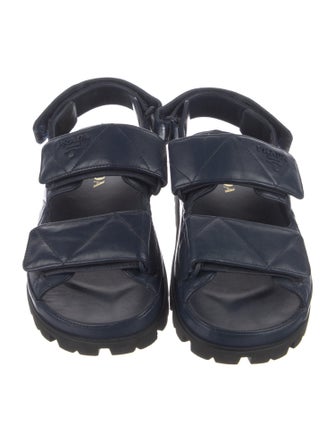 Prada Leather Slingback Sandals