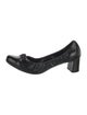 Prada Patent Leather Bow Accents Pumps
