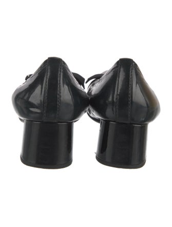 Prada Patent Leather Bow Accents Pumps