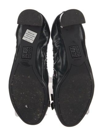 Prada Patent Leather Bow Accents Pumps