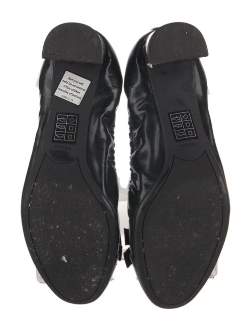 Prada Patent Leather Bow Accents Pumps