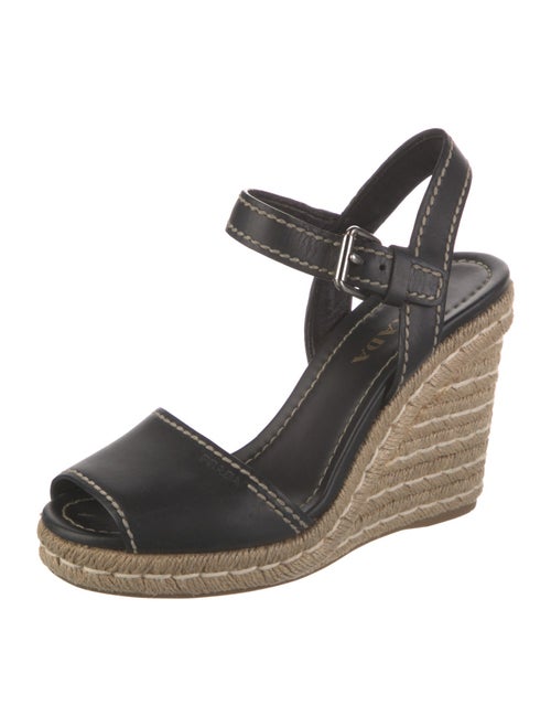 Prada Leather Espadrilles