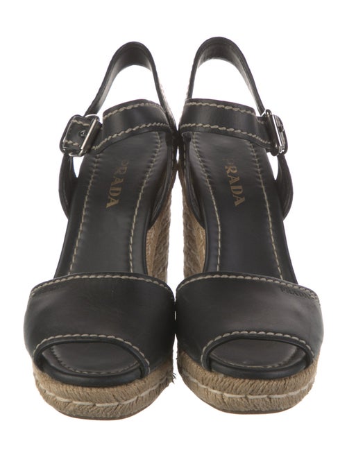 Prada Leather Espadrilles