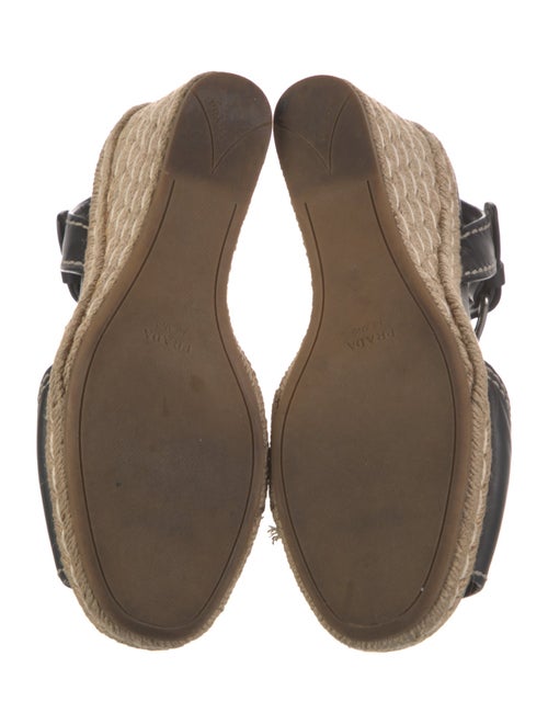 Prada Leather Espadrilles