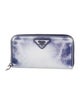 Prada Spazzolato Leather Continental Wallet