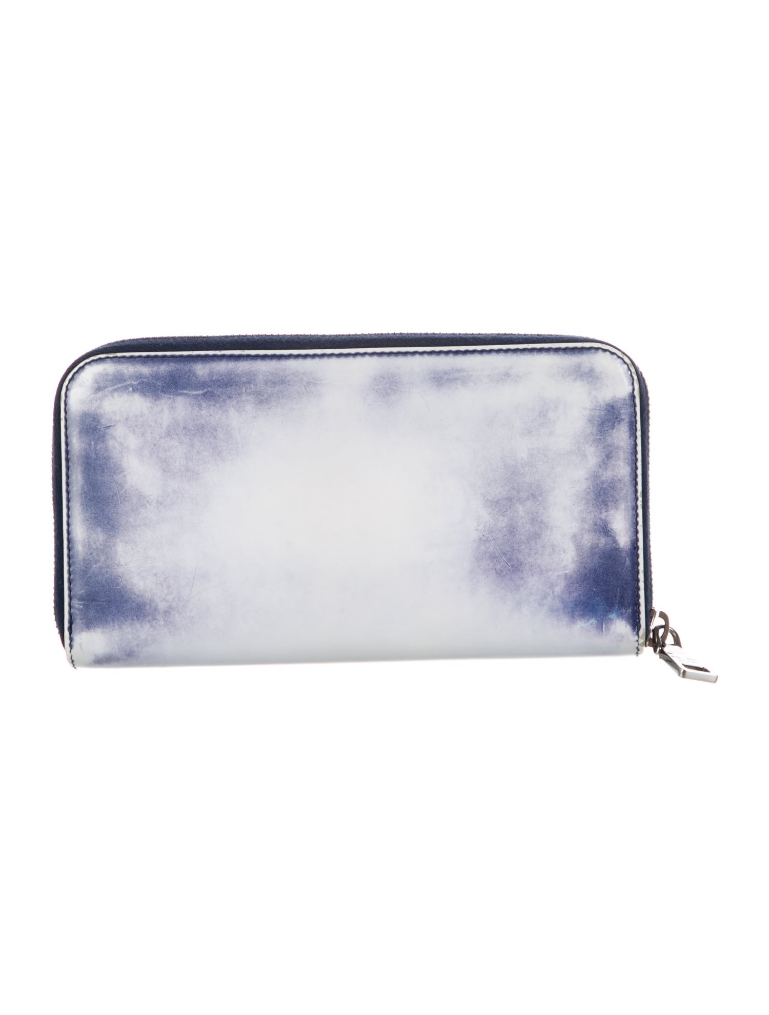 Prada Spazzolato Leather Continental Wallet