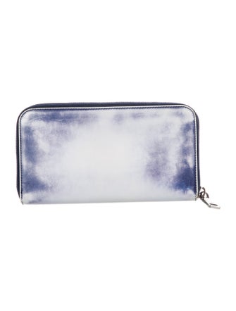 Prada Spazzolato Leather Continental Wallet