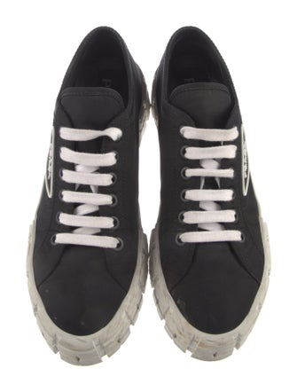 Prada Nylon Graphic Print Sneakers