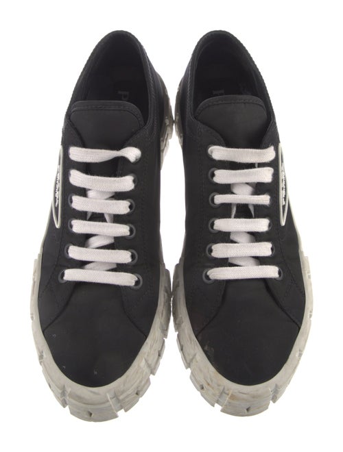 Prada Nylon Graphic Print Sneakers