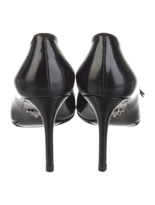 Prada Patent Leather Bow Accents Pumps
