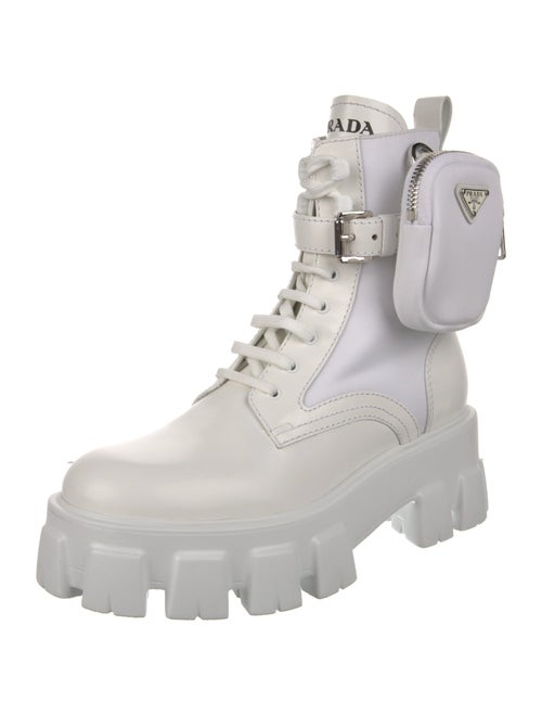 Prada Leather Combat Boots