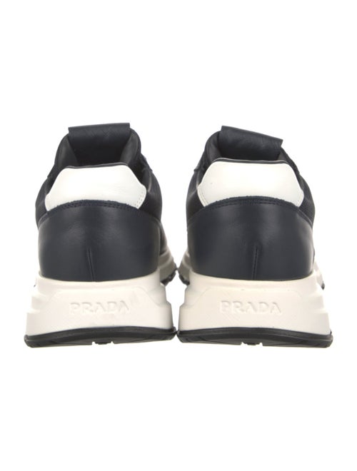 Prada Leather Colorblock Pattern Sneakers