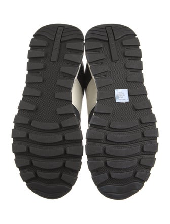 Prada Leather Colorblock Pattern Sneakers