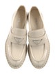 Prada Enameled Metal Triangle Patent Leather Oxfords