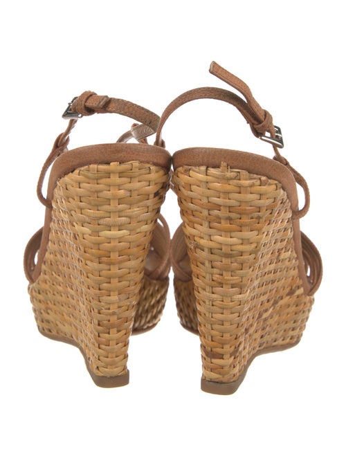 Prada Leather Colorblock Pattern Slingback Pumps