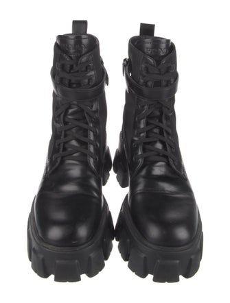 Prada Leather Combat Boots