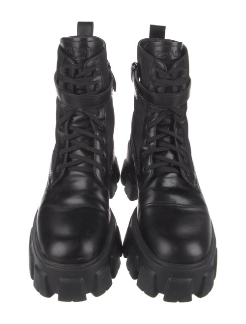 Prada Leather Combat Boots