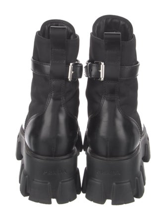 Prada Leather Combat Boots