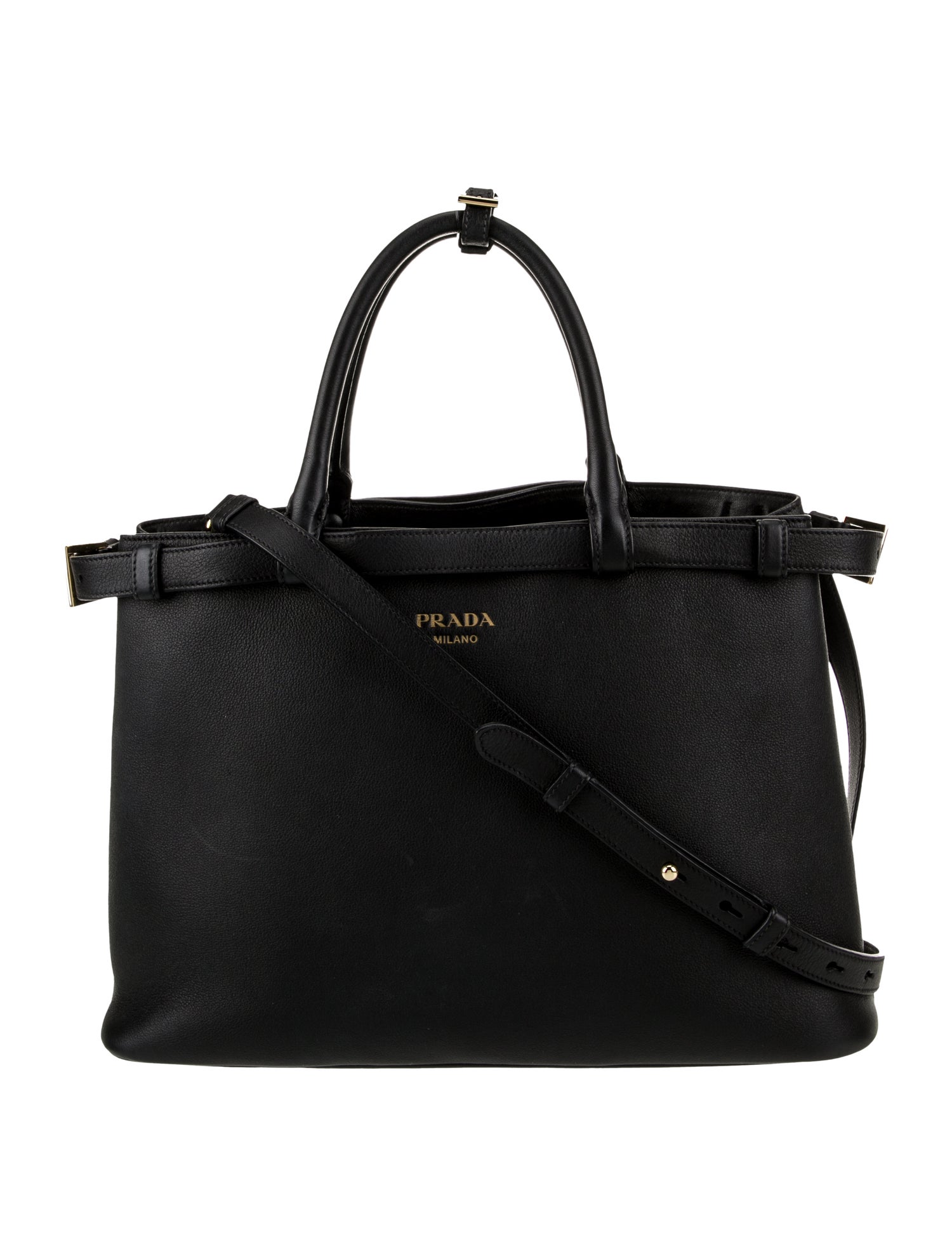 Prada Leather Top Handle Bag