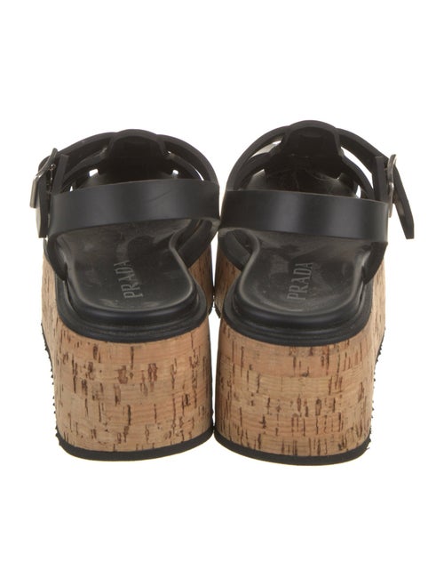 Prada Rubber Slingback Sandals