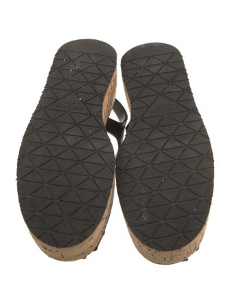 Prada Rubber Slingback Sandals