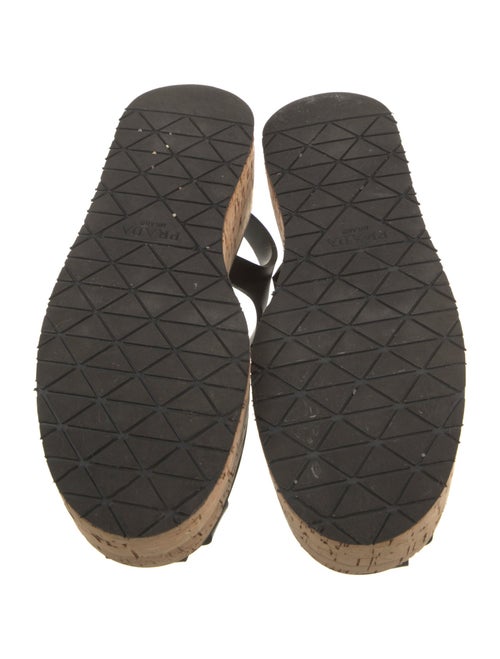 Prada Rubber Slingback Sandals
