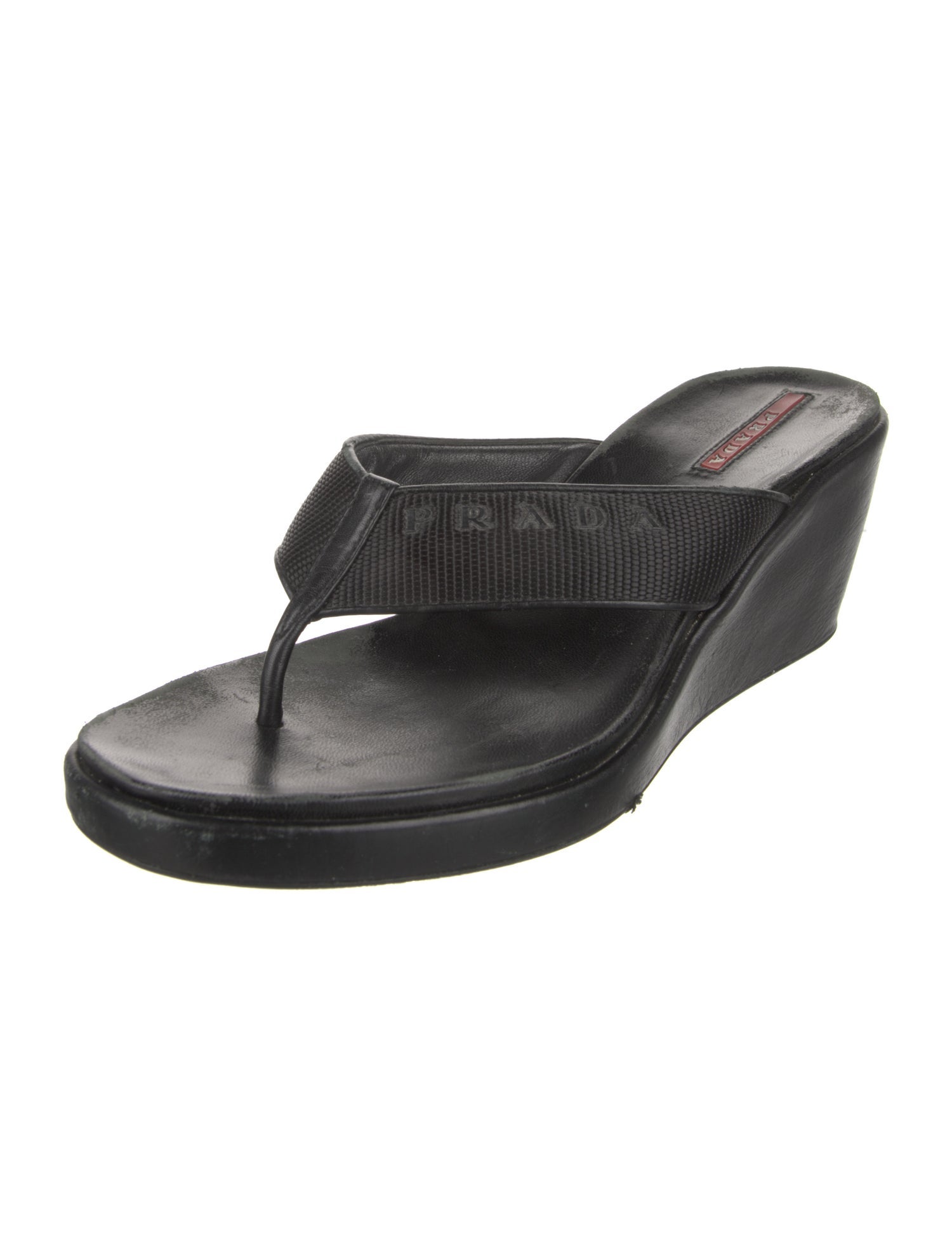 Prada Sport Leather Slides