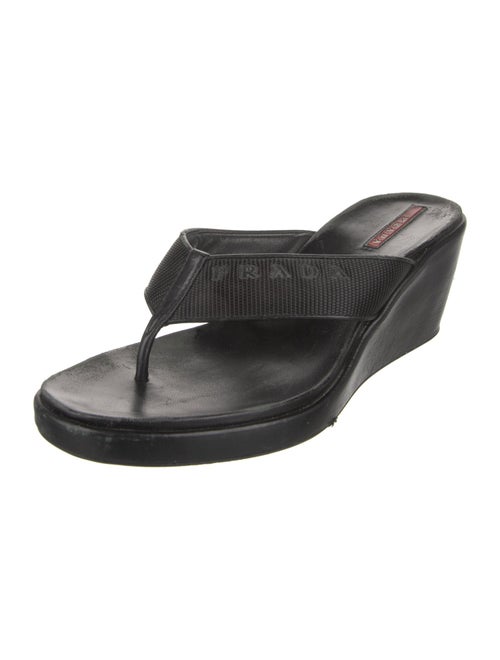 Prada Sport Leather Slides