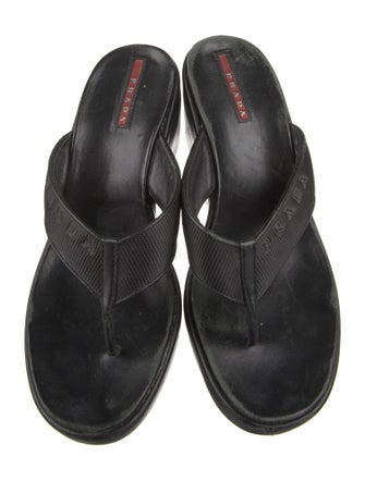 Prada Sport Leather Slides