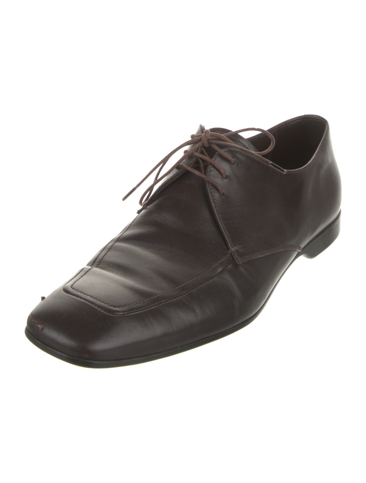 Prada Leather Derby Shoes