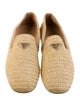 Prada Raffia Loafers