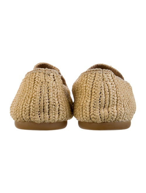 Prada Raffia Loafers