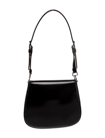 Prada Enameled Metal Triangle Cleo Mini