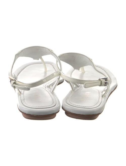 Prada Patent Leather T-Strap Sandals
