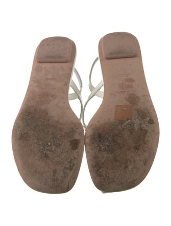 Prada Patent Leather T-Strap Sandals