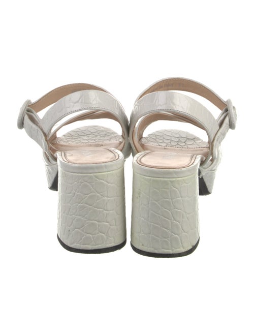 Prada Embossed Leather Slingback Pumps