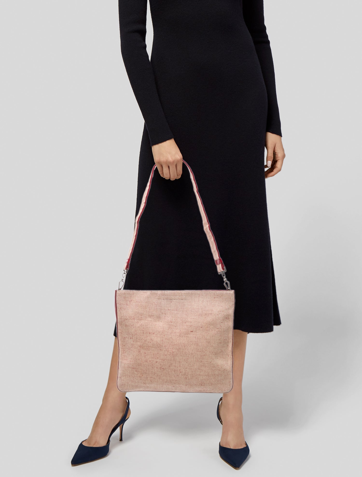 Prada Canvas Shoulder Bag