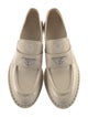 Prada Enameled Metal Triangle Patent Leather Oxfords