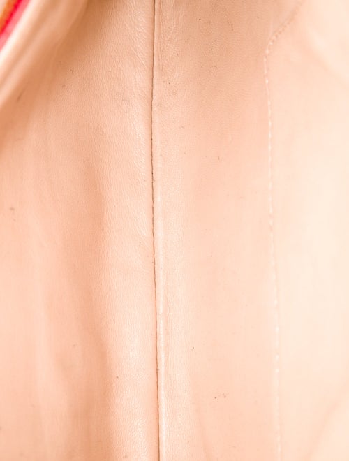 Prada Enameled Metal Triangle Clutch