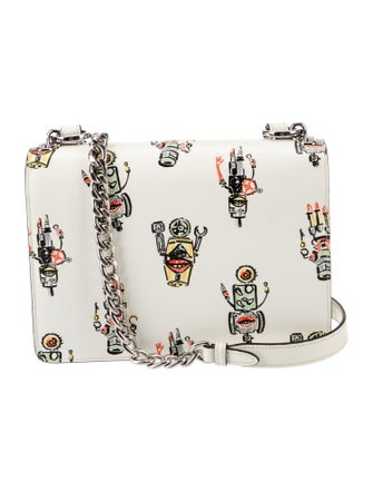 Prada Saffiano Leather Robot Crossbody Bag