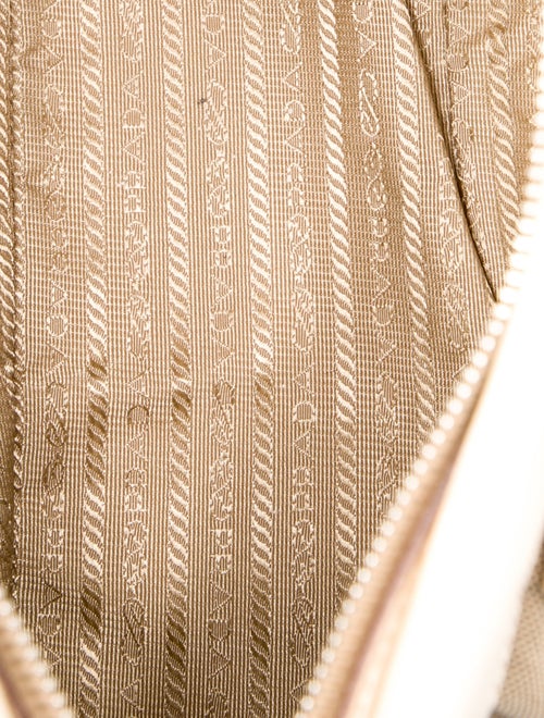 Prada Enameled Metal Triangle Bauletto